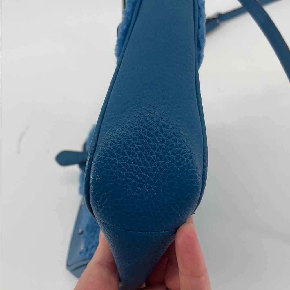 Coach Rhyder Shearling Pouchette in Blue G1593 D2 - Picture 10 of 10